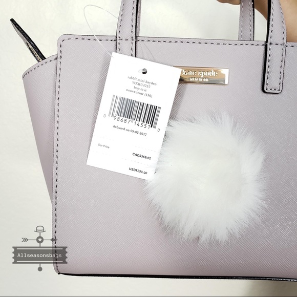 NWT kate spade New York Mini Hayden Rabbit Satchel - Picture 5 of 8